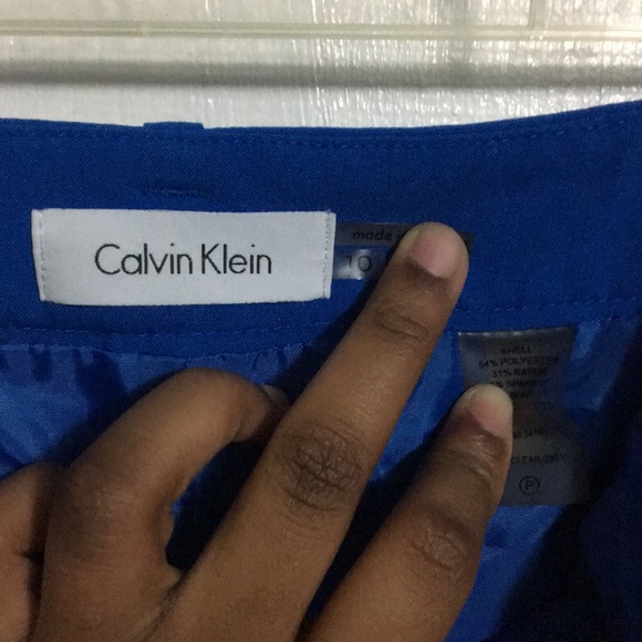 Blue Calvin Klein Size 10 Petite Skirt - Picture 3 of 4